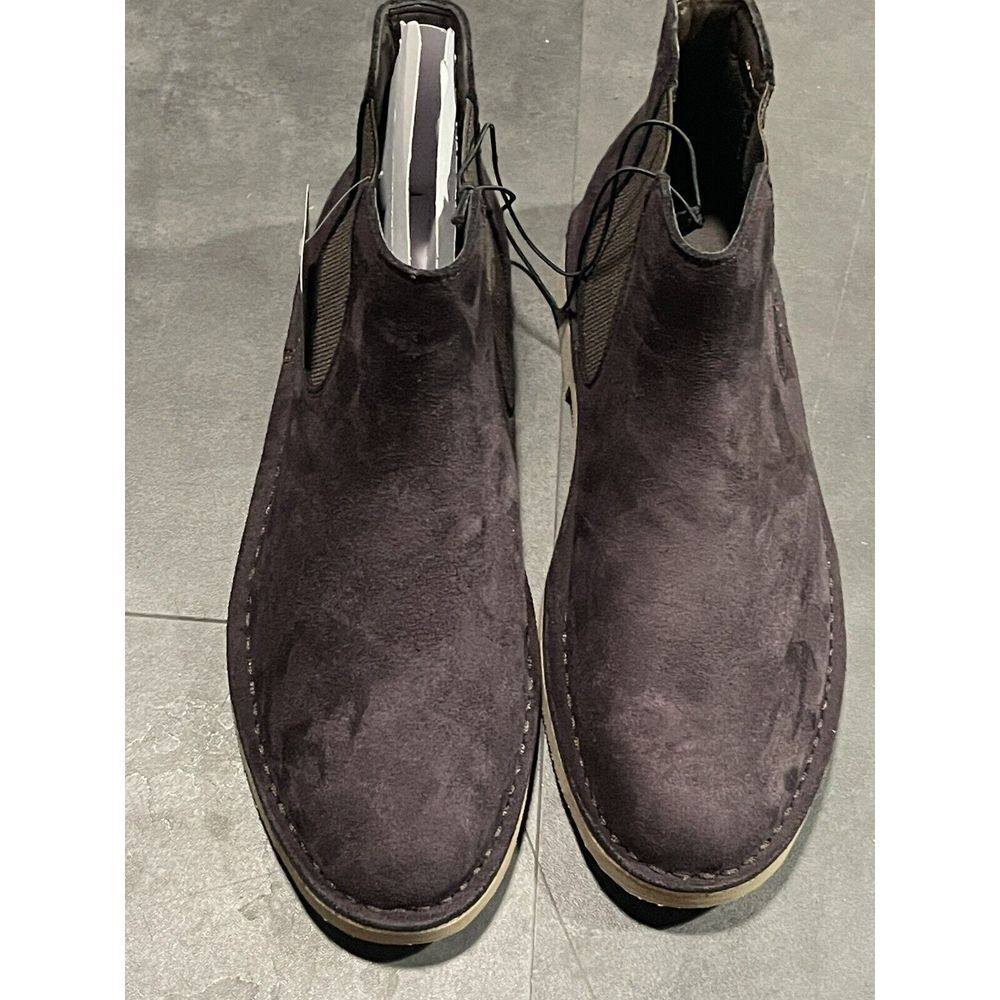 Mutual Weave Men's 10.5M Wells Flat Heel‎ Chelsea Boots Dark Brown *NEW